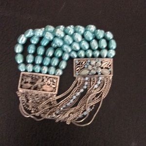 Pearl and Silver Bracelet